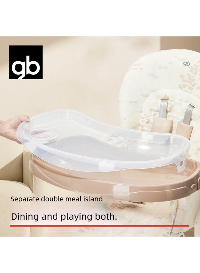 جي بي كرسي طعام مرتفع للأطفال من جود بيبي، مناسب للأطفال الرضع، مزود بصينية قابلة للتعديل، و7 مستويات ارتفاع، ومقعد ناعم يسمح بمرور الهواء، وقابل للطي، مناسب للأطفال من عمر 6 إلى 36 شهرًا. - Image 3